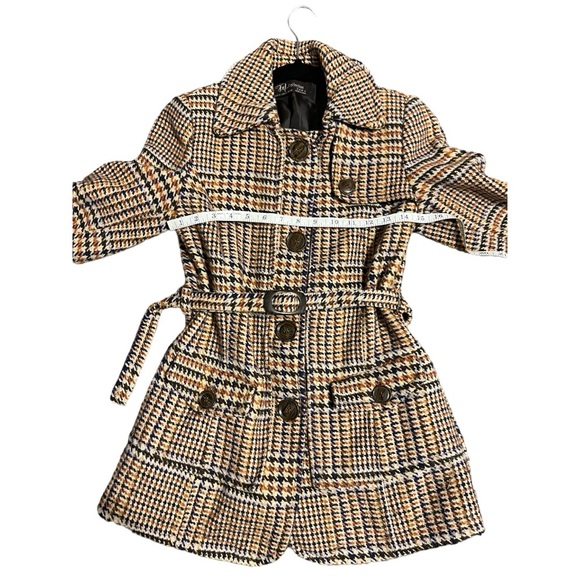 Vintage 60’s 70’s inspired Zara blazer coat plaid tweed jacket size S small. - Picture 6 of 13